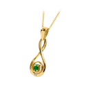 Infinity Emerald Pendant 