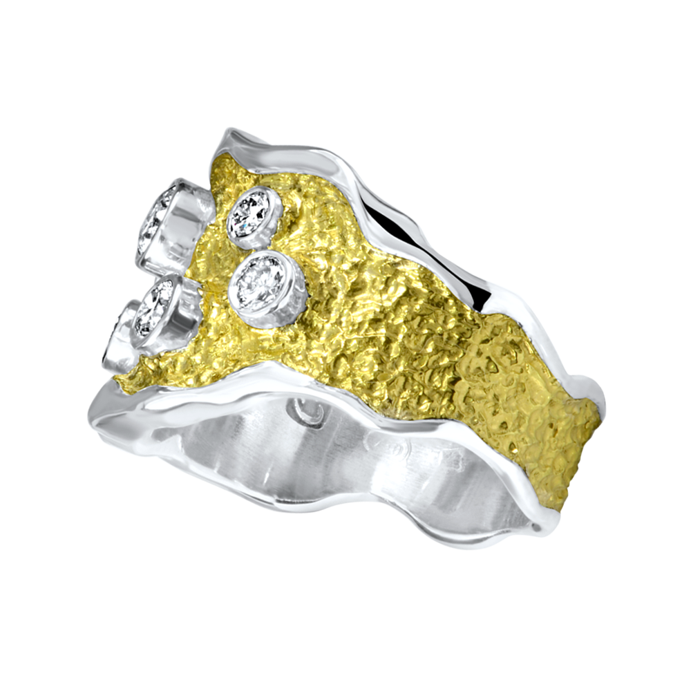 Beach Diamond Scatter Ring 