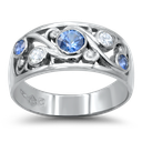 Scrolls Ring - White Gold
