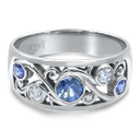 Scrolls Ring - White Gold