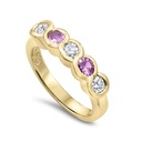 Lisa Ring - Diamond & Pink Sapphires