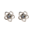Orbit Earrings - Black Pearl