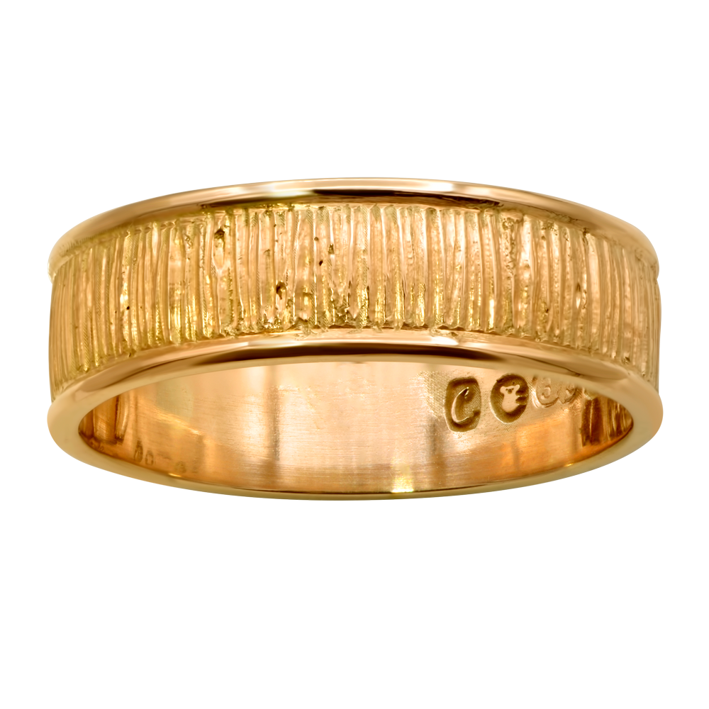 Bark Ribbed Ring 