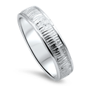 Bark Ribbed Ring white gold 4.5mm