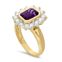 Amethyst and Seed Pearl Ring