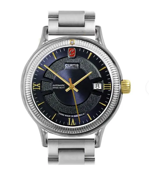 Motima RT Midnight Blue Dial Watch with diamond and gold.webp
