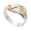 Manna Gum Leaf Ring White Gold