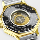Motima XT 9ct Yellow Gold Burgundy Watch