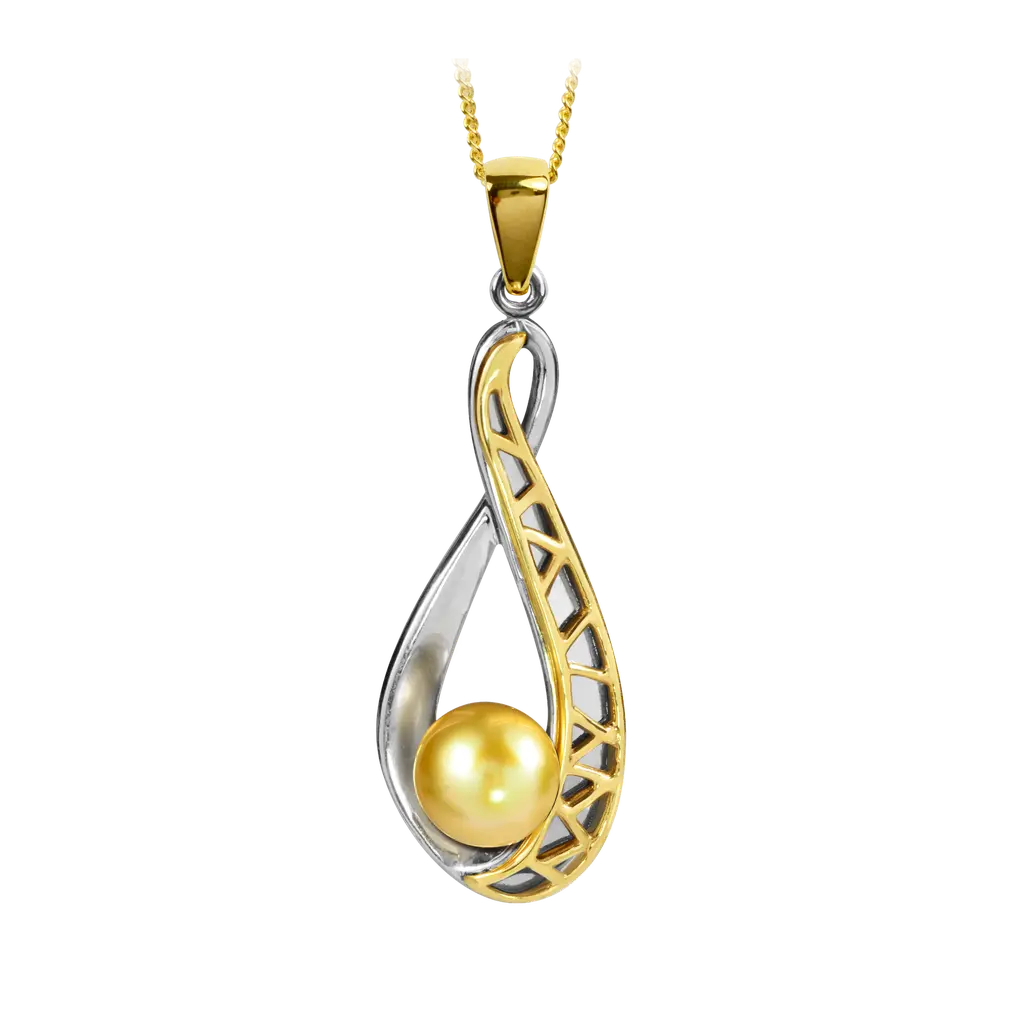 Myst  Pendant Pearl (9ct Two Tone).webp