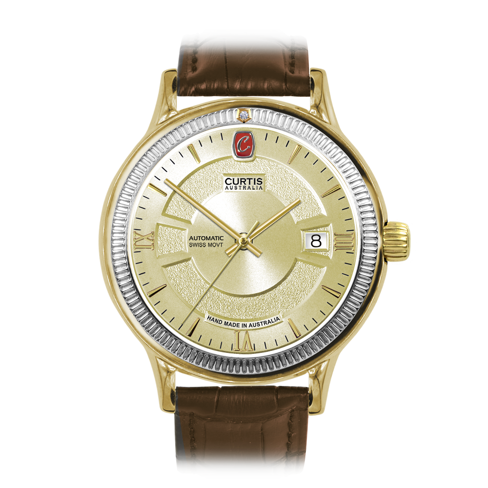 Motima RT Champagne 18ct Gold Watch