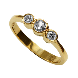 Laura Diamond Ring (9ct Yellow Gold)