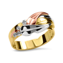 Manna Gum Leaf Ring Yellow Gold