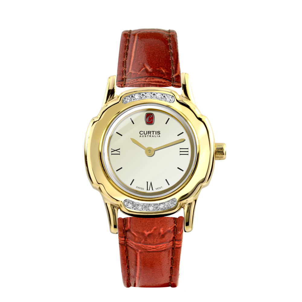 Grace Ladies Diamond White Dial Watch  
