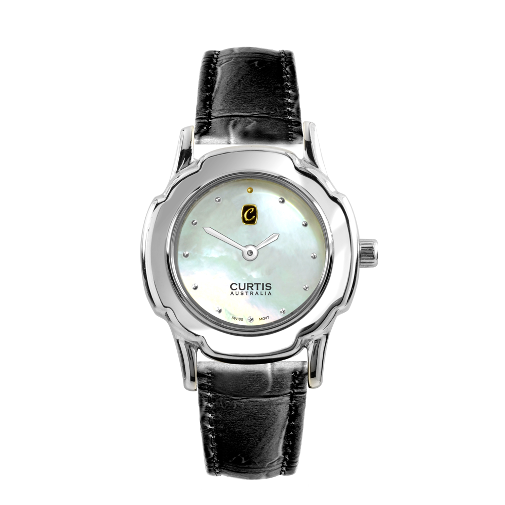 Grace Ladies White Gold Watch   
