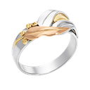 Manna Gum Leaf Ring White Gold