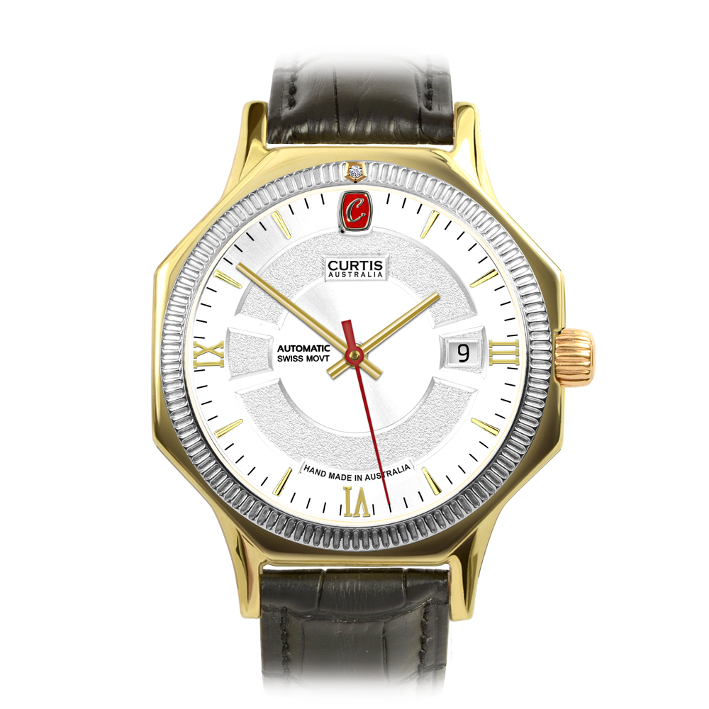 Motima XT White Dial 9ct Watch