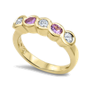Lisa Ring - Diamond & Pink Sapphires