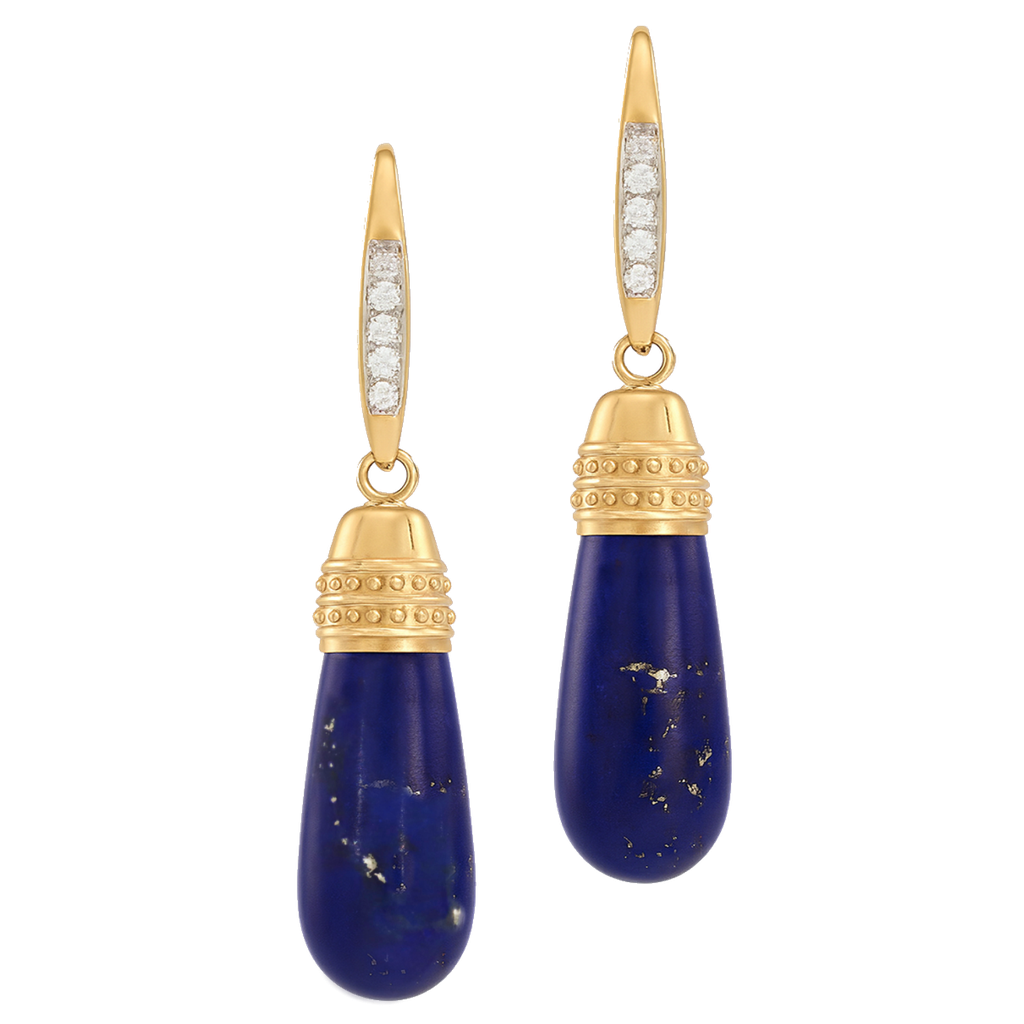 Lapis Lazuli Drop Earrings