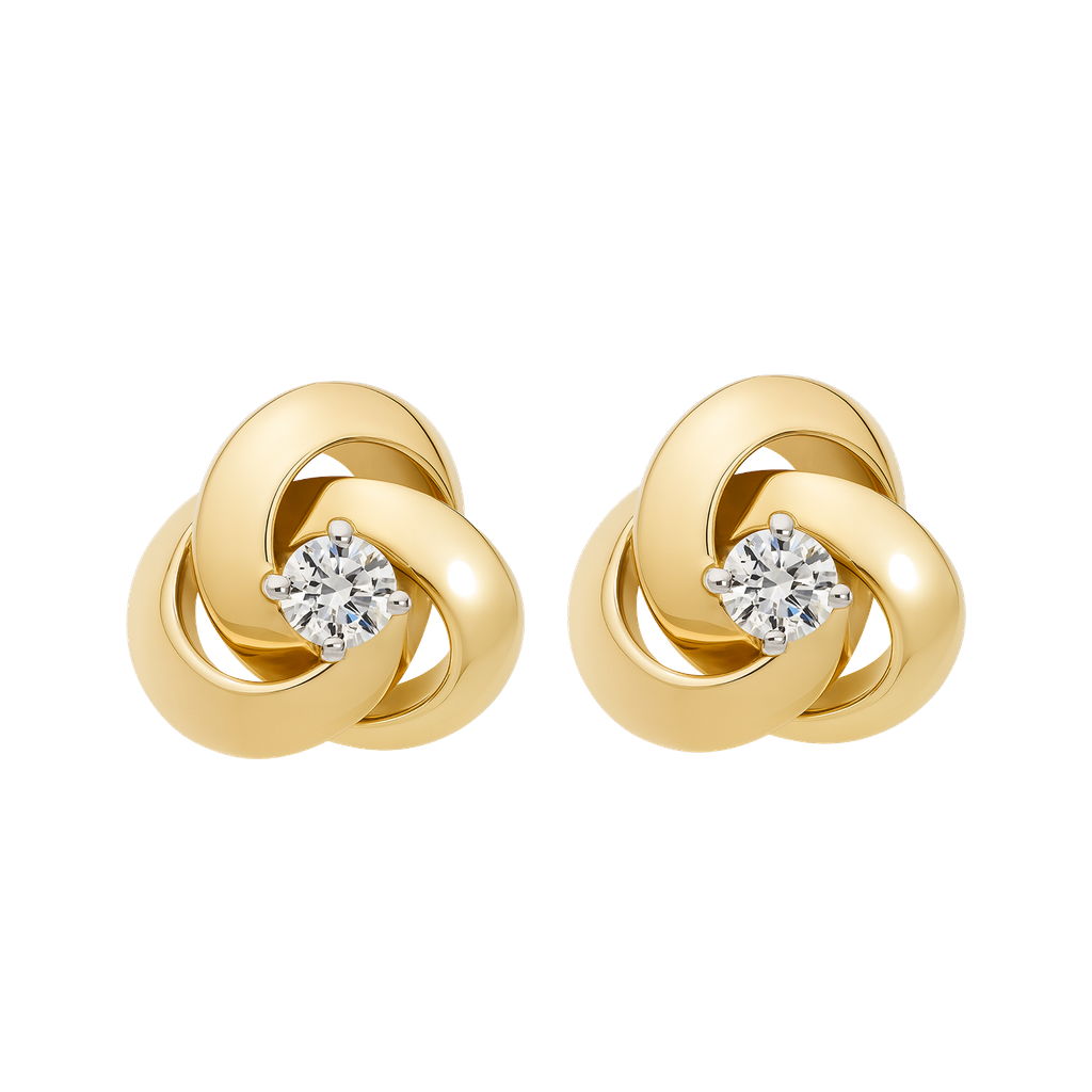 Eternity Diamond Stud Earrings