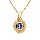 Iolite Cross Pendant 