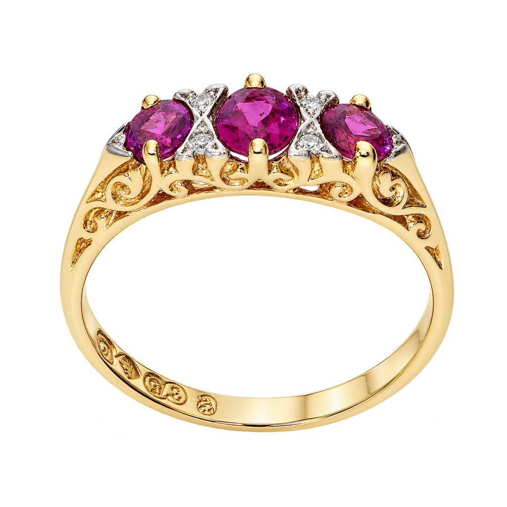 Juliette Ring with Rhodolite Garnet