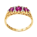Juliette Ring with Rhodolite Garnet