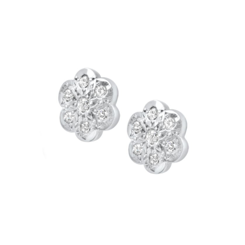 Diamond Cluster Earrings