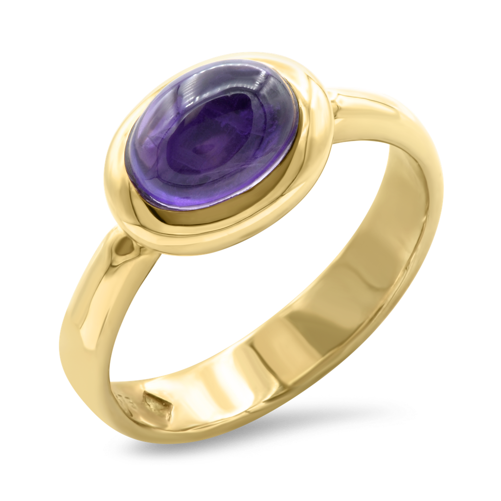 Jelly Bean Ring (Amethyst)