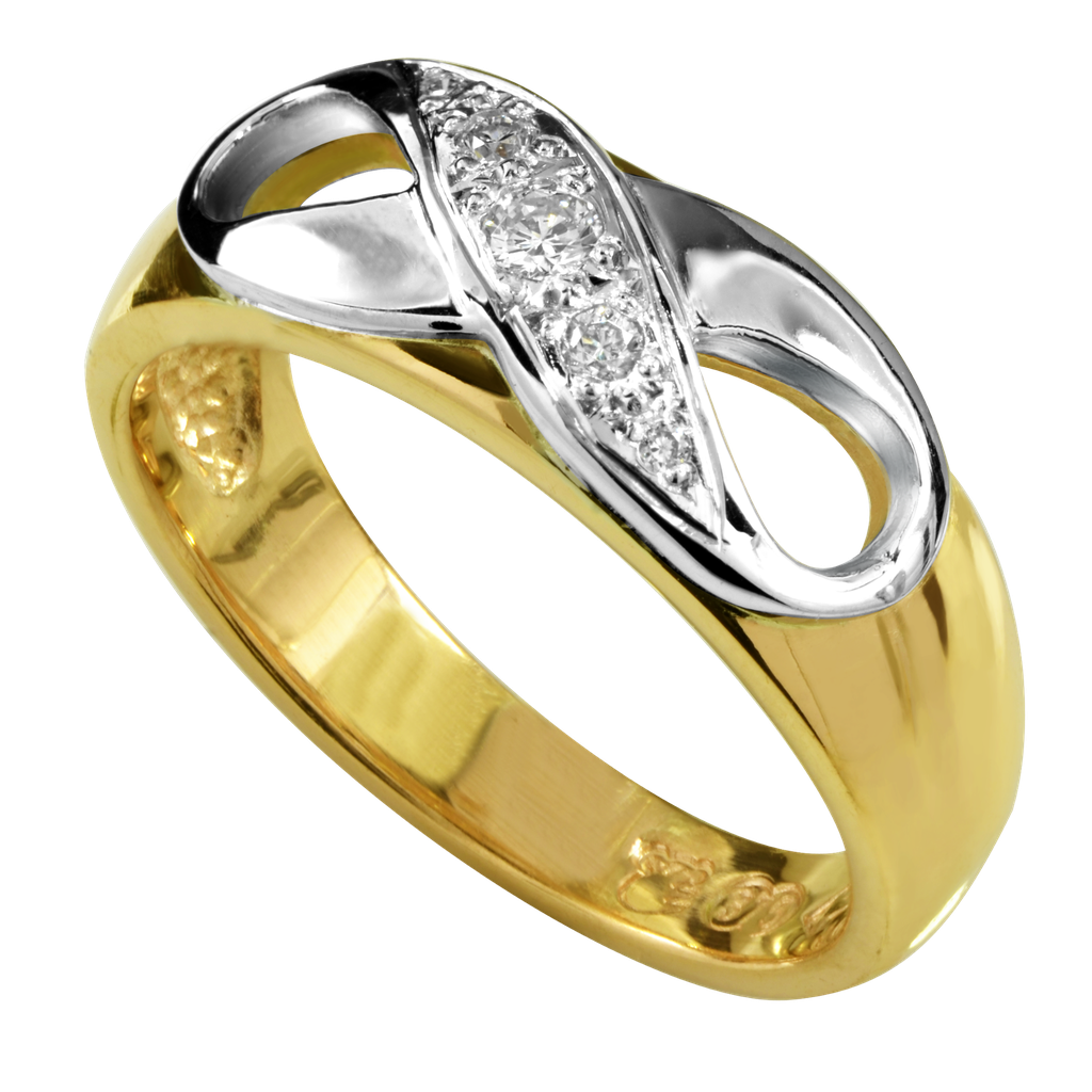 Sarah Infinity Ring (9ct Yellow Gold)