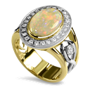 Life Ring Opal and Diamond 
