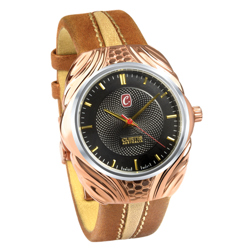 Alpha Men's 9ct Rose Gold Watch