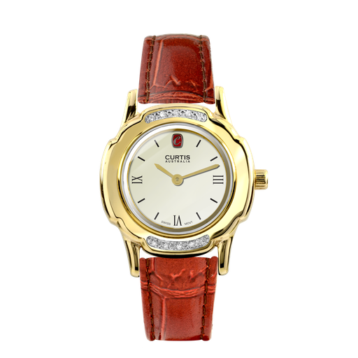 Grace Ladies Diamond White Dial Watch  