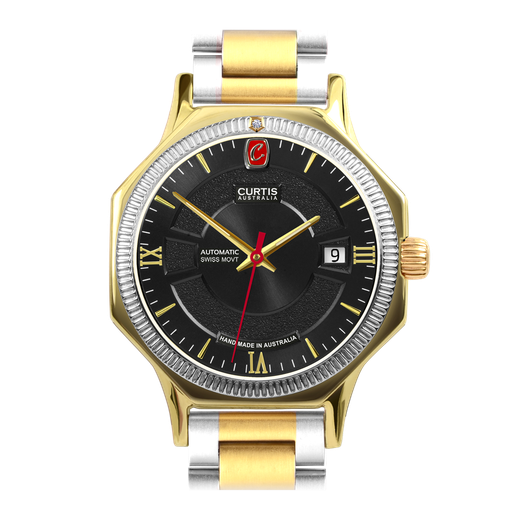 Motima XT Black Dial 9ct Watch