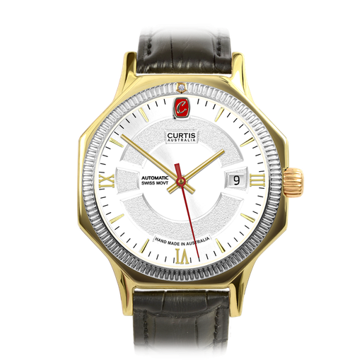 Motima XT White Dial 9ct Watch