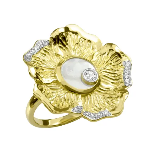 Floriale Ring Mother of Pearl & Diamond