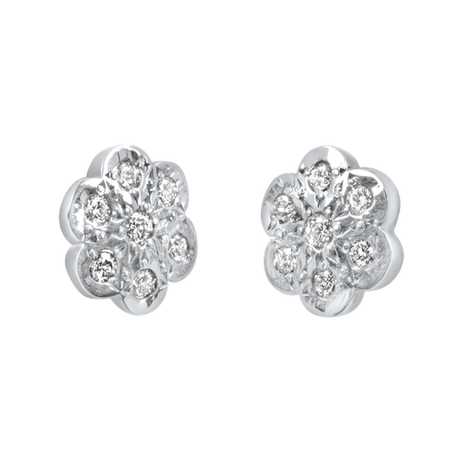 Diamond Cluster Earrings