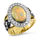 Life Ring Opal and Diamond 