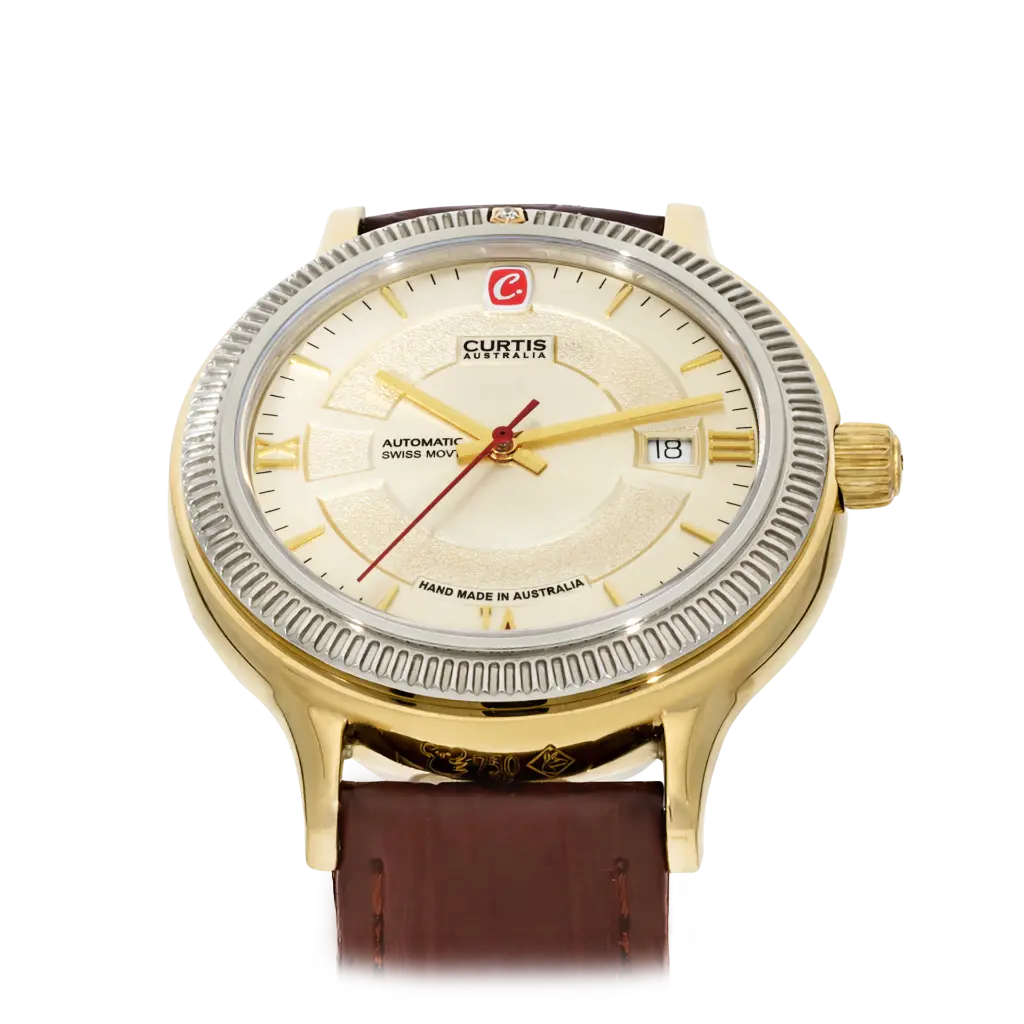 WEBSIZE_Motima RT_Gold Case_Champagne Dial_Slanted Shot.webp