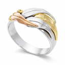 Manna Gum Leaf Ring White Gold