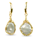 Beach Freeform Keshi Pearl Earrings.webp