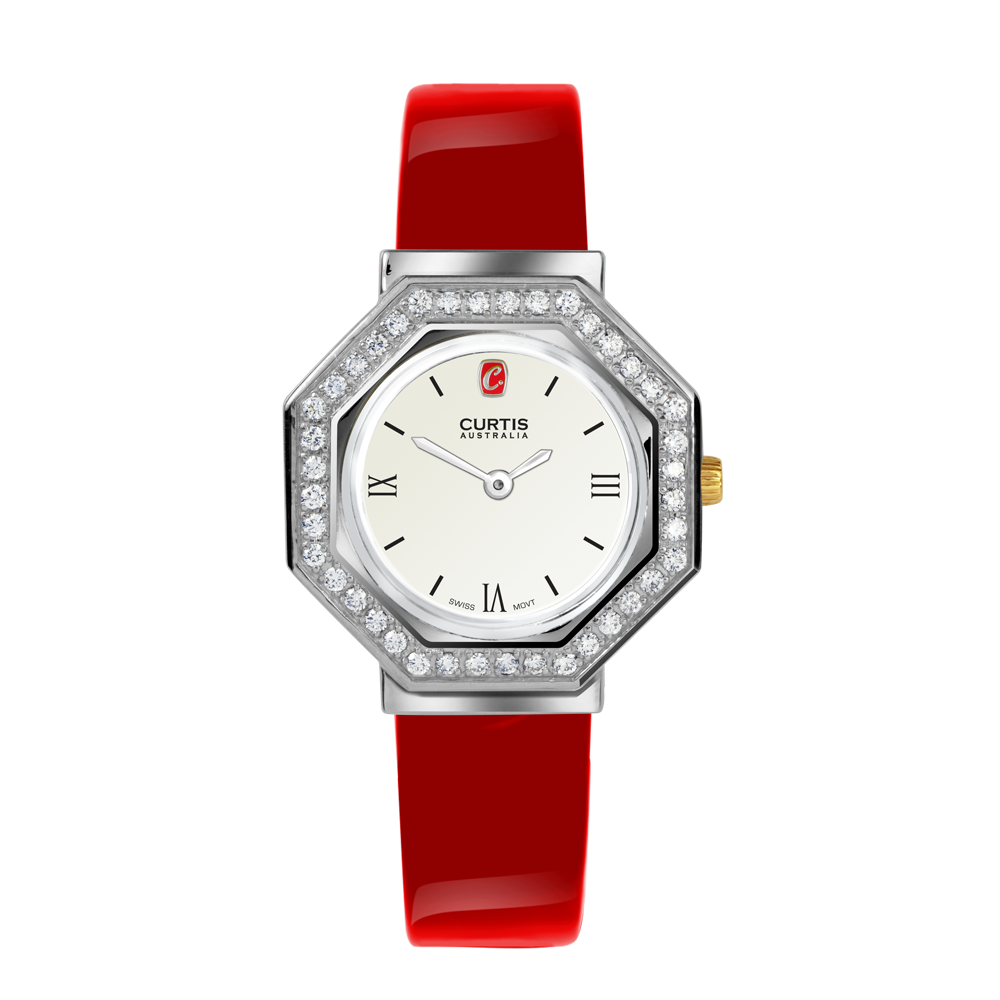 Fortuna Ladies Diamond Watch White Dial