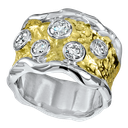 Beach Ring with Diamond Scatter
