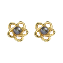 Orbit Earrings - Black Pearl