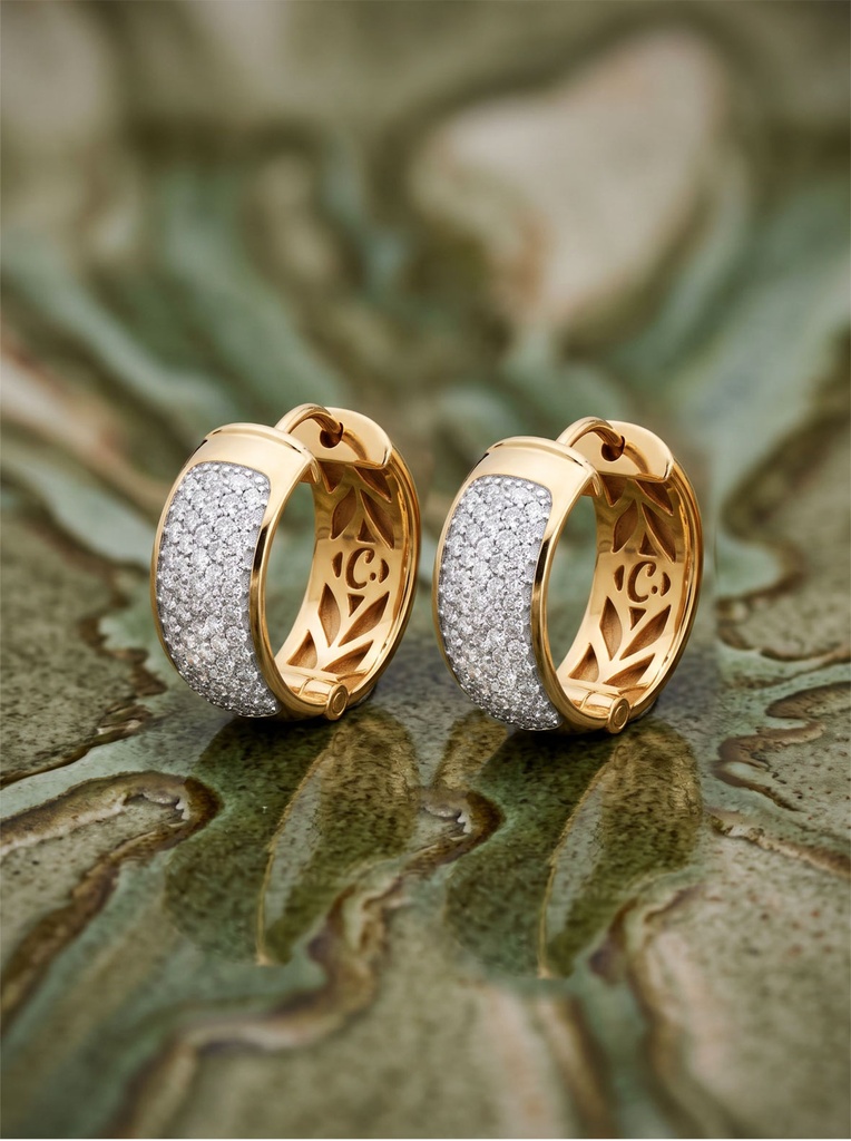 Diamond Hoop Earrings