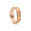 Ripple Wave Ring in Rose Gold