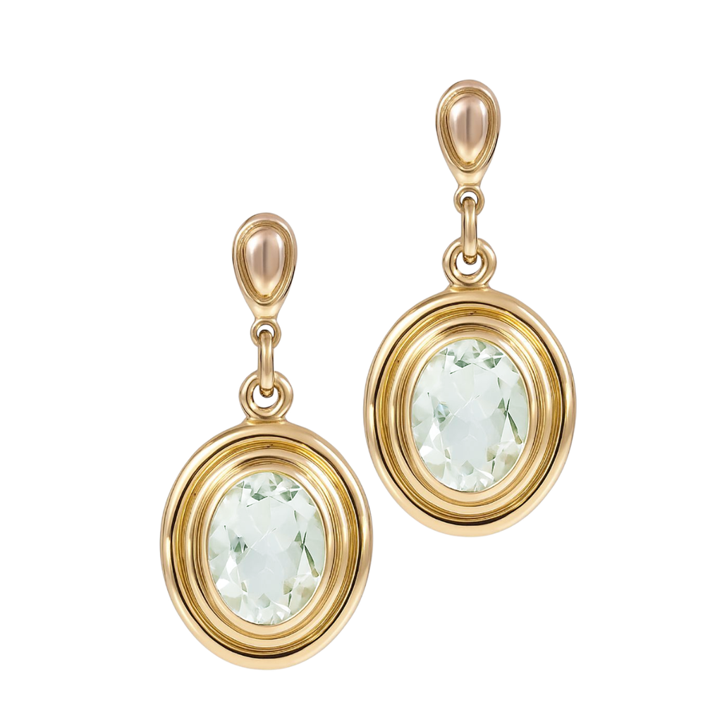 Prasiolite Drop Earrings