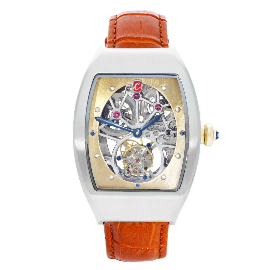 Mechanika 288 Tourbillon Aureon Watch Tan