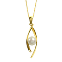 White Pearl Raindrop Pendant