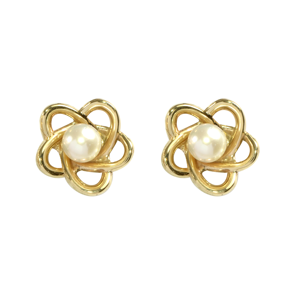 Orbit Earrings - White Pearl