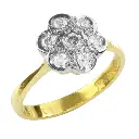Angela Diamond Cluster Ring